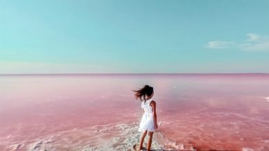 Pink Lake Hillier a Ostiraliya