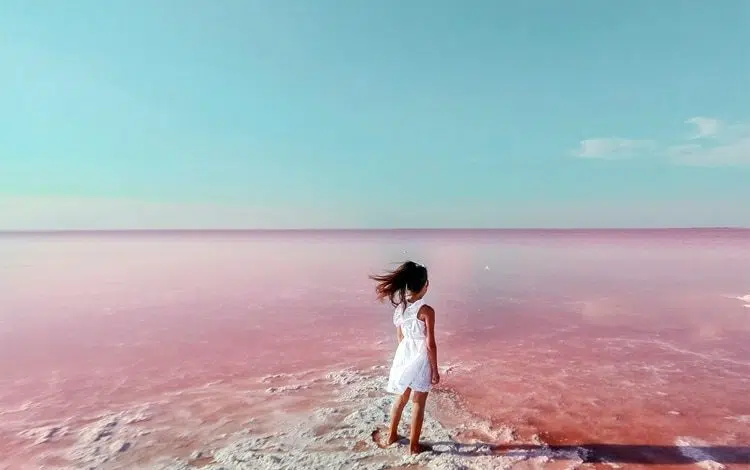 Pink Lake Hillier a Ostiraliya
