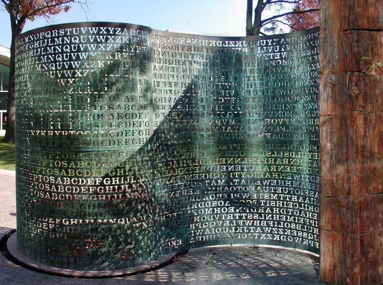 Kryptos, hedkwatar CIA, Langley, Virginia.