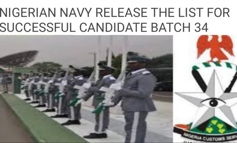 Nigerian Navy released the name of successful candidate, click here to check yours